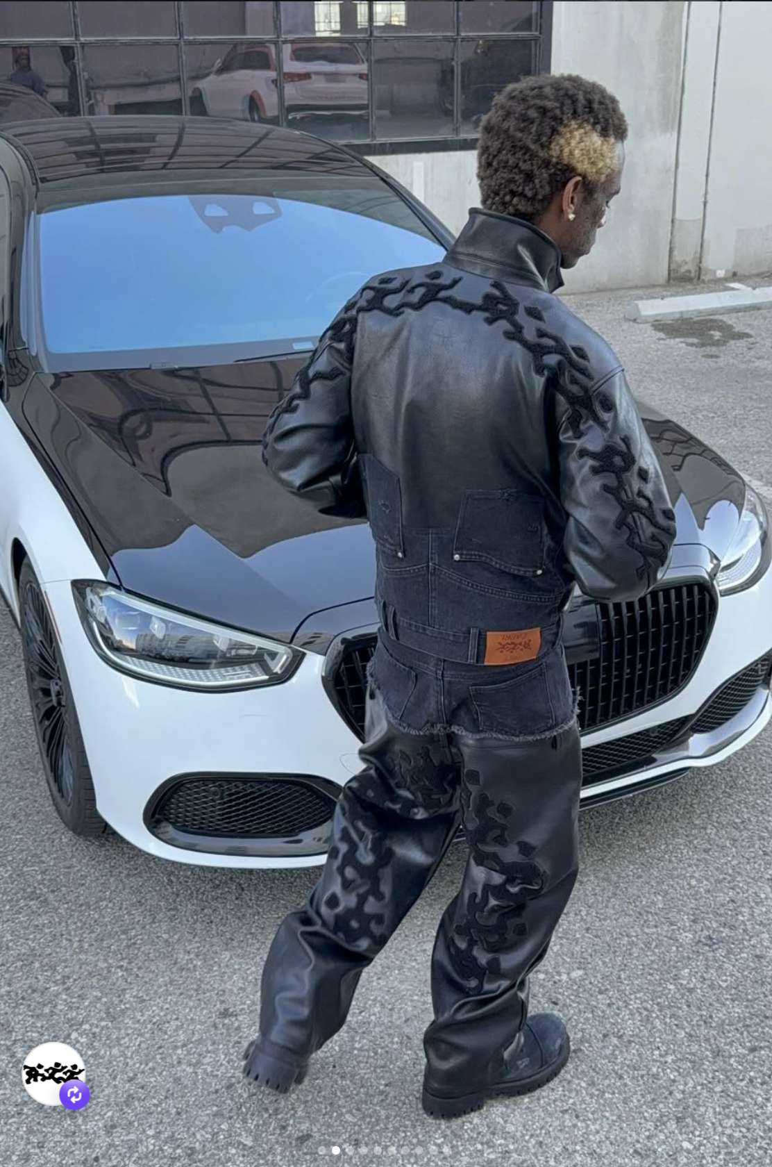 Finished pants on body